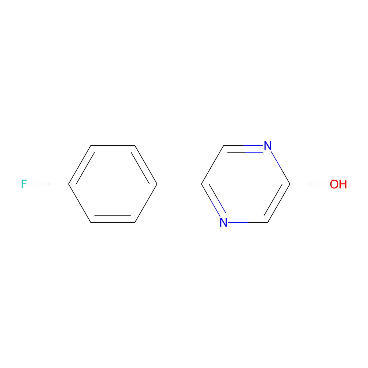 5-(4-Fluorophenyl)pyrazin-2-ol molecular structure, CAS 115104-59-1