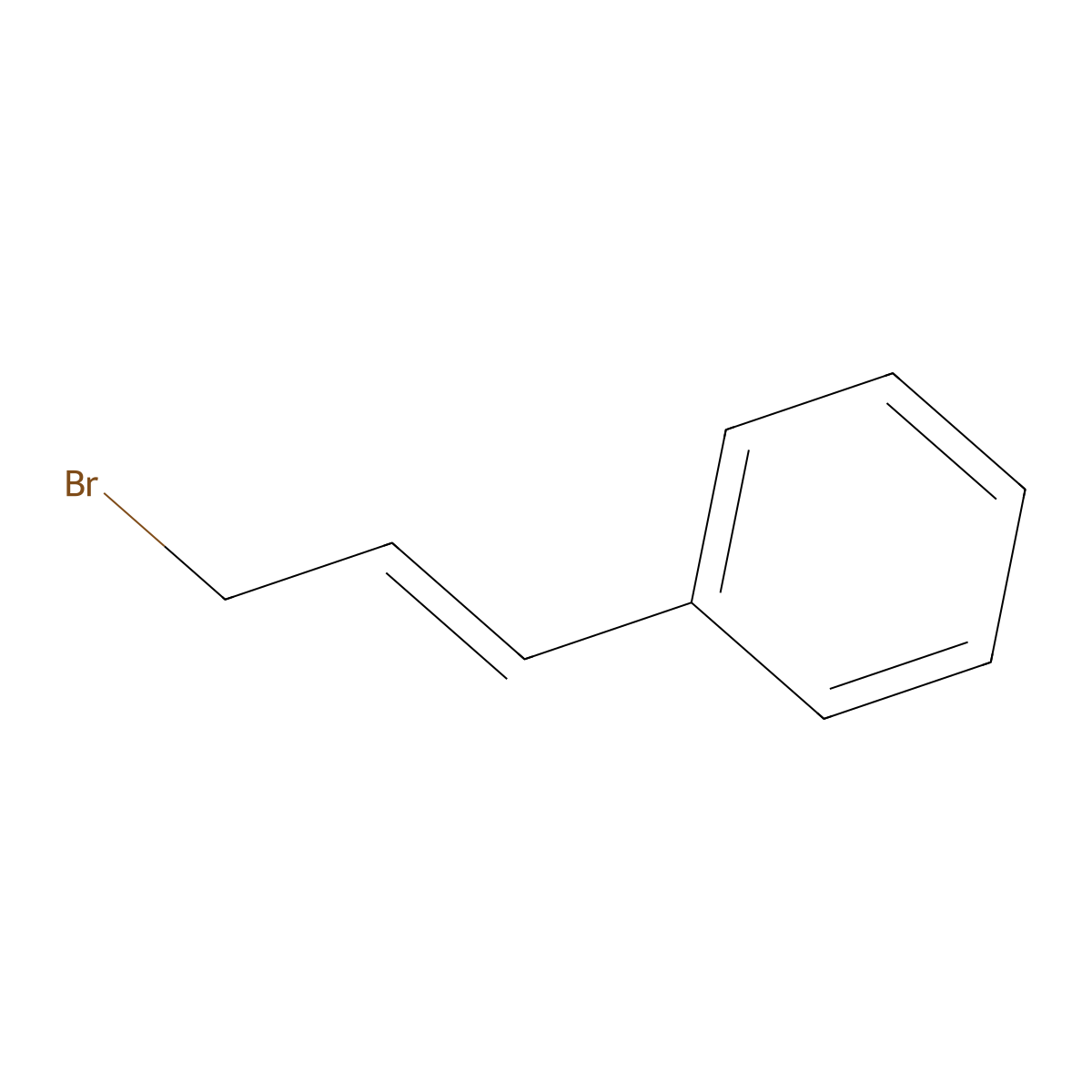 Bromomethylstyrene molecular structure, CAS 115117-88-9