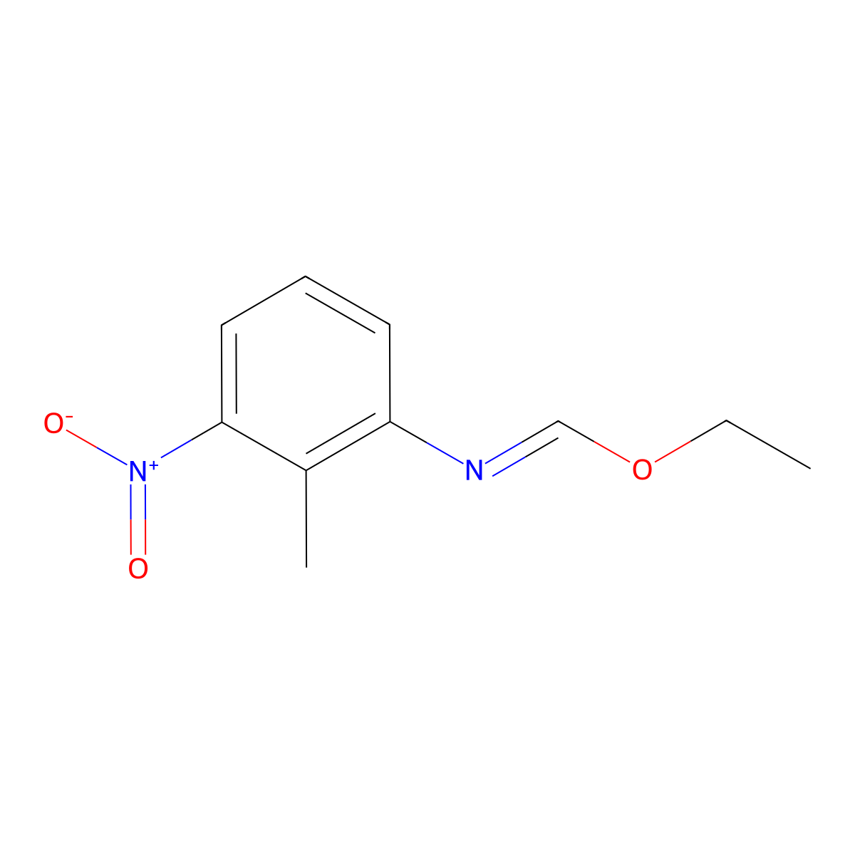 Ethyl-N-(2-methyl-3-nitrophenyl)formimidate molecular structure, CAS 115118-93-9