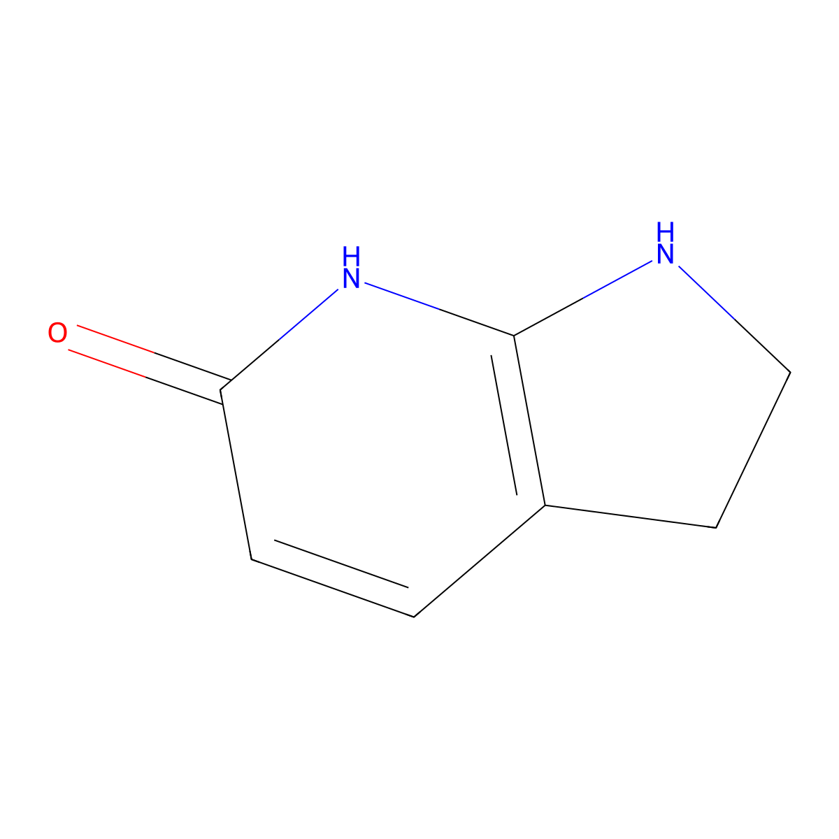 1,2,3,7-Tetrahydro-6H-pyrrolo[2,3-b]pyridin-6-one molecular structure, CAS 115121-21-6
