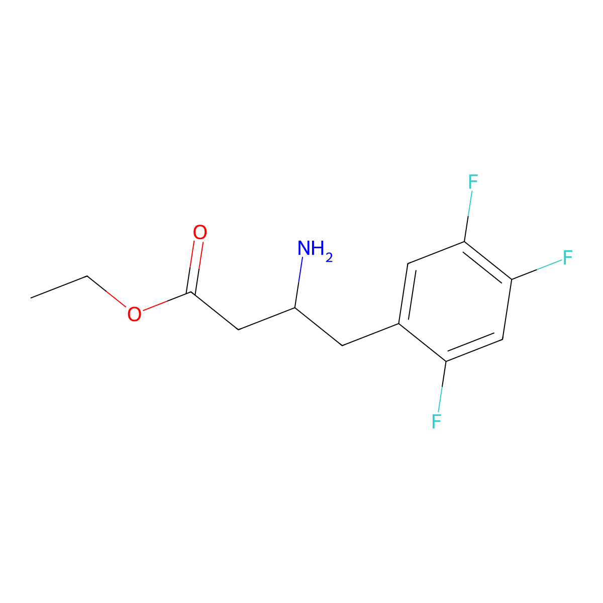 R)-3-((tert-butoxycarbonyl)amino)-4-(2,4,5-trifluorophenyl)butanoic acid molecular structure, CAS 1151240-91-3