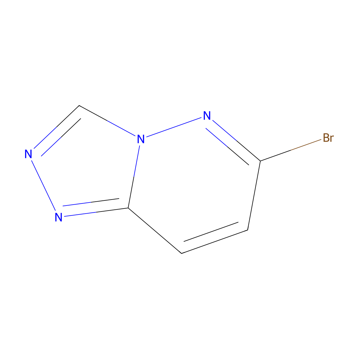 6-Bromo-[1,2,4]triazolo[4,3-b]pyridazine molecular structure, CAS 115127-23-6