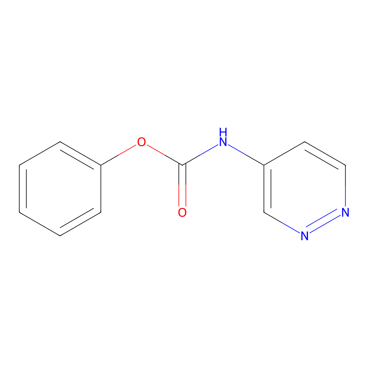 Phenyl pyridazin-4-ylcarbamate molecular structure, CAS 115136-48-6