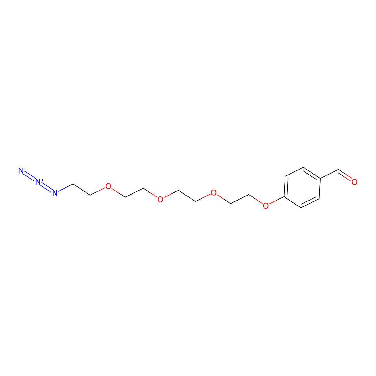 Benzaldehyde-PEG4-azide molecular structure, CAS 1151451-77-2