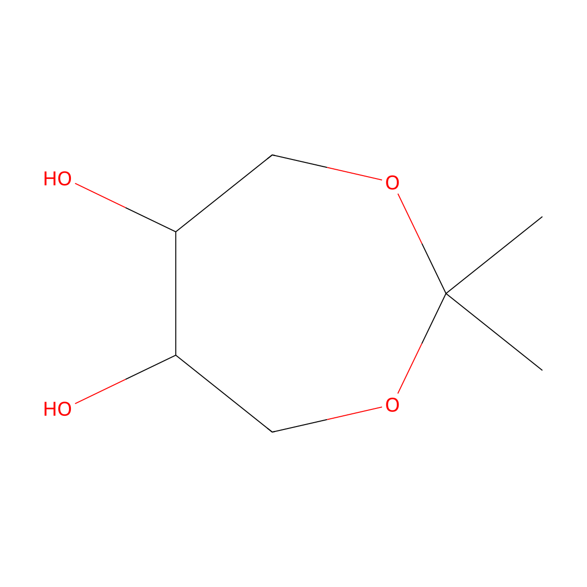 (5R,6R)-2,2-Dimethyl-1,3-dioxepane-5,6-diol molecular structure, CAS 1151512-26-3