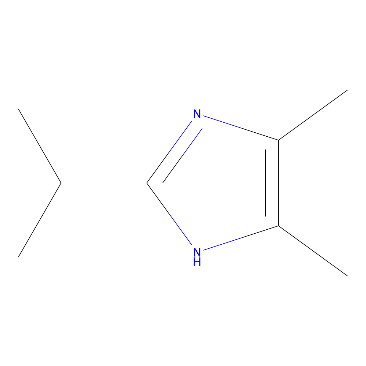 2-Isopropyl-4,5-dimethyl-1H-imidazole molecular structure, CAS 115152-71-1