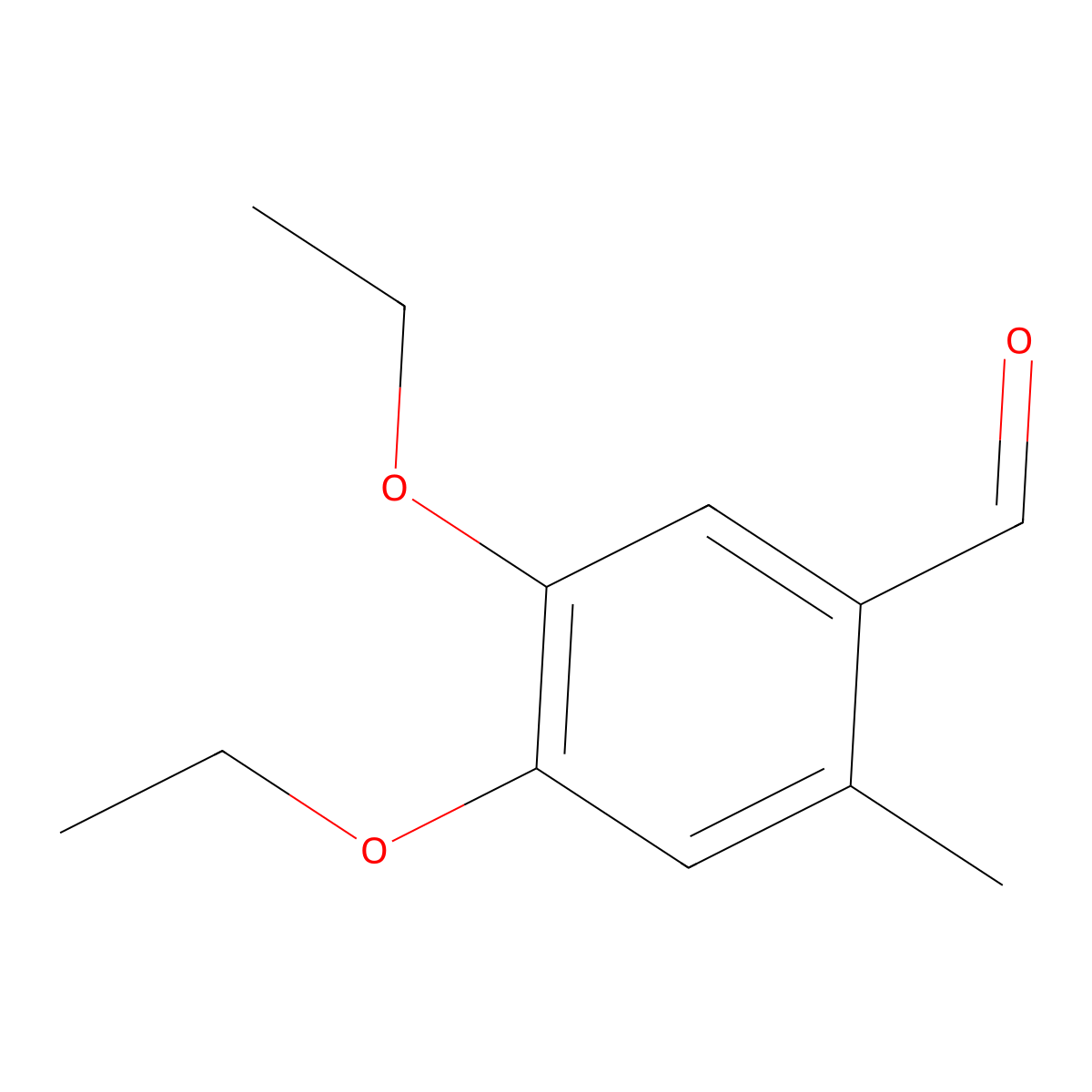 4,5-Diethoxy-2-methylbenzaldehyde molecular structure, CAS 1151530-42-5