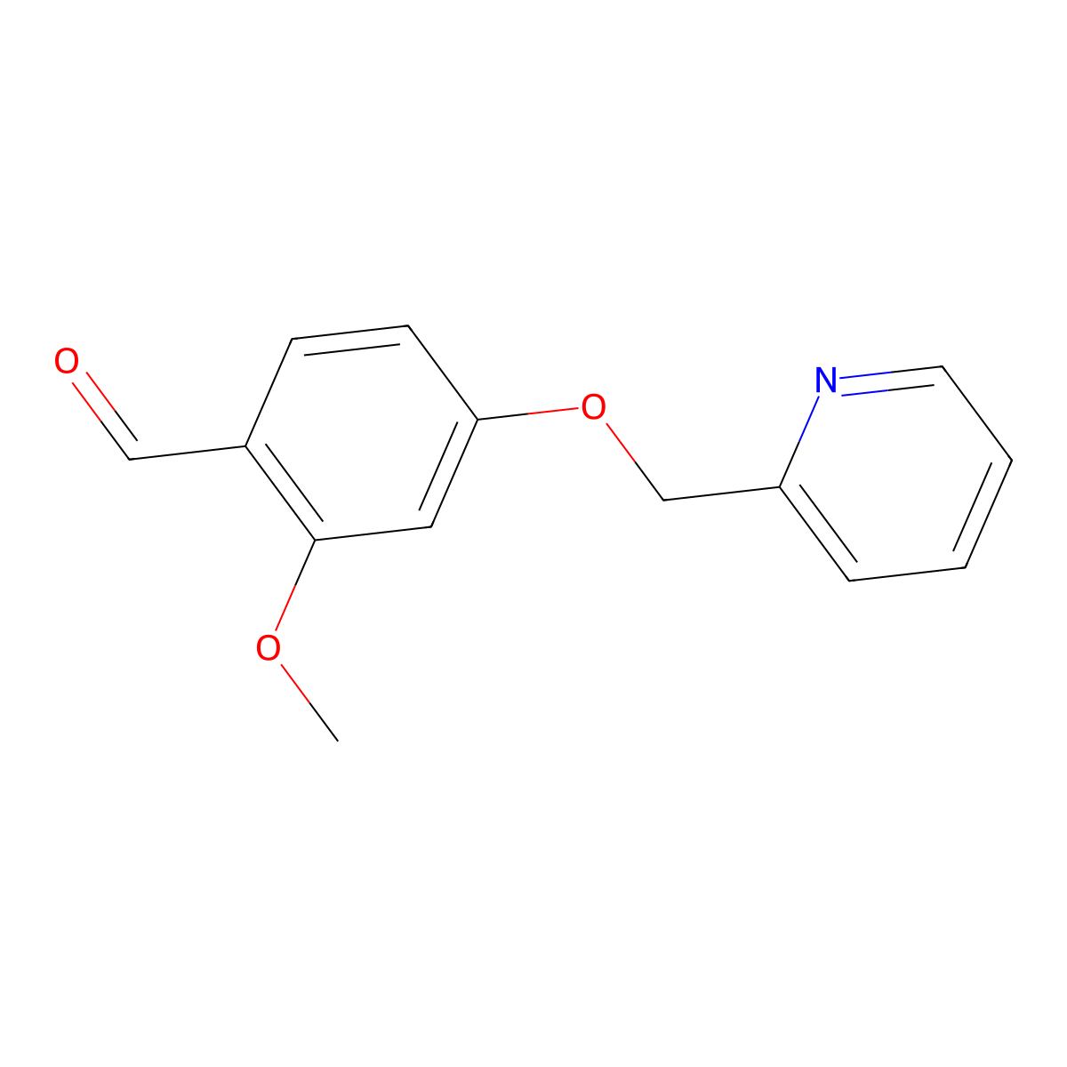 2-Methoxy-4-(pyridin-2-ylmethoxy)benzaldehyde molecular structure, CAS 1151539-21-7