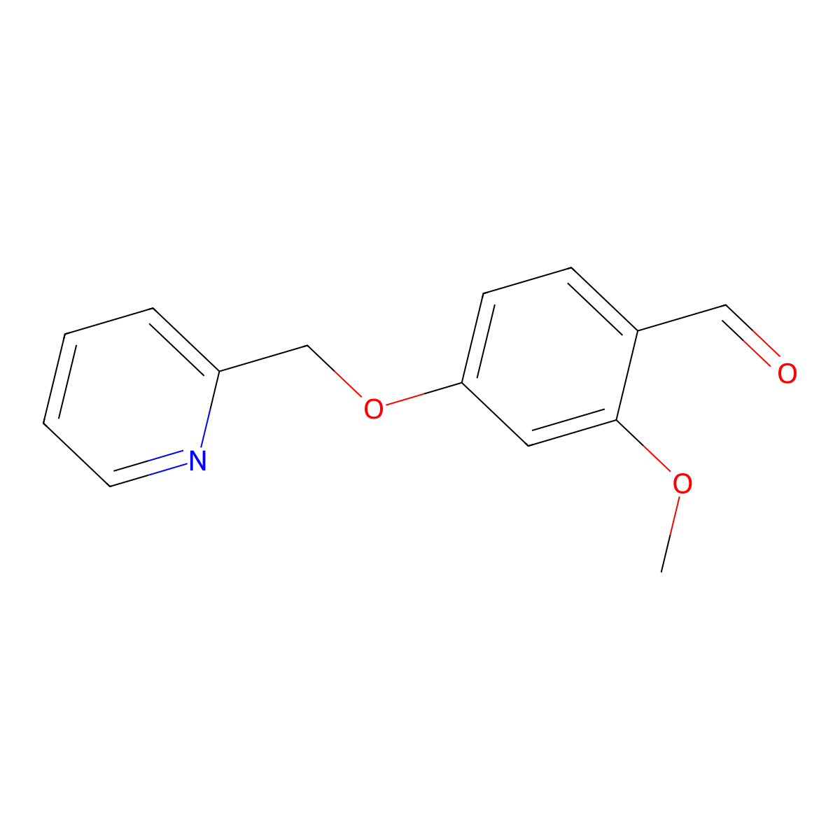 2-Methoxy-4-(pyridin-2-ylmethoxy)benzaldehyde molecular structure, CAS 1151539-21-7