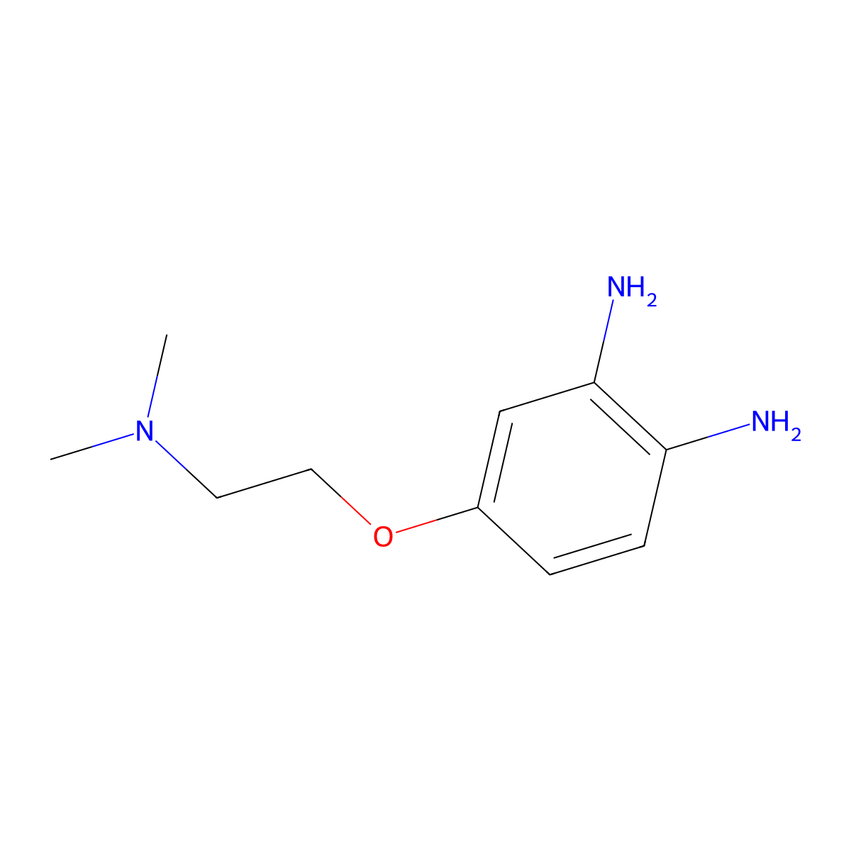 4-(2-(Dimethylamino)ethoxy)benzene-1,2-diamine molecular structure, CAS 115155-90-3