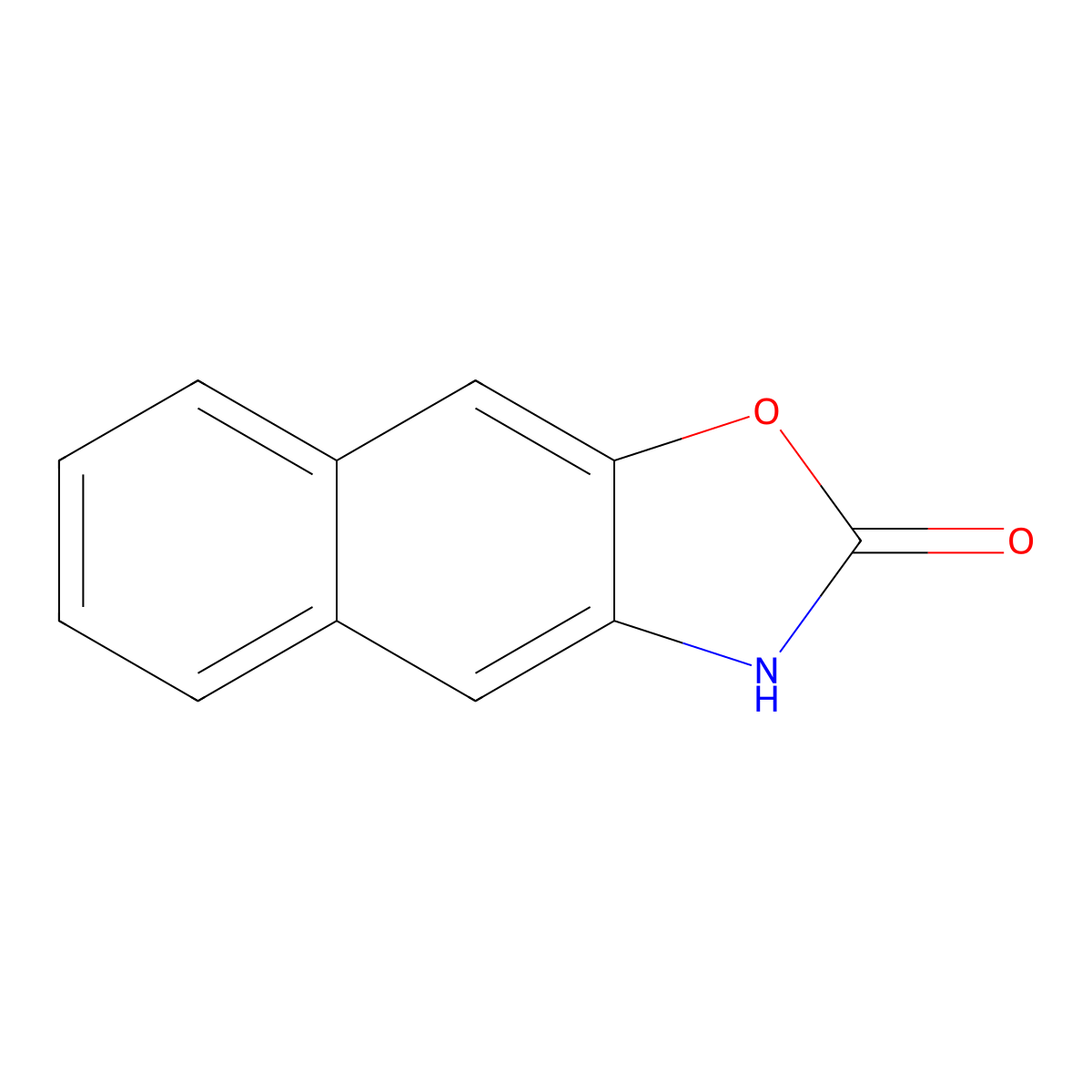 2H,3H-naphtho[2,3-d][1,3]oxazol-2-one molecular structure, CAS 115164-17-5
