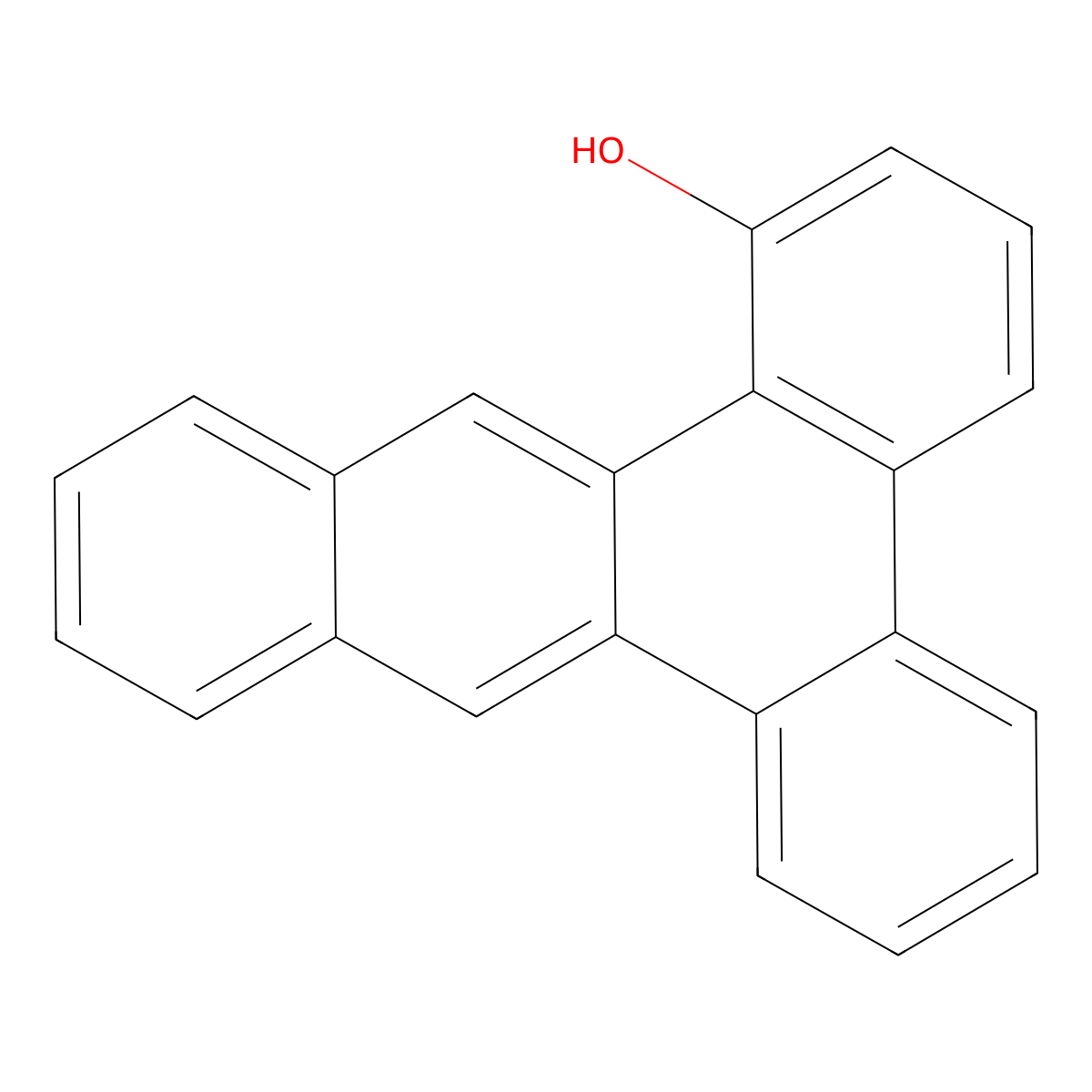 1-Hydroxydibenz(a,c)anthracene molecular structure, CAS 115165-01-0