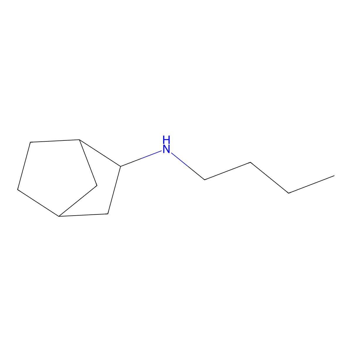 N-butylbicyclo[2.2.1]heptan-2-amine molecular structure, CAS 115166-90-0