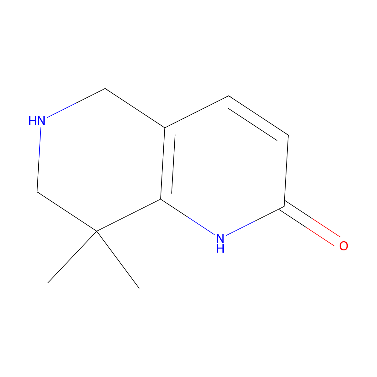 8,8-dimethyl-5,6,7,8-tetrahydro-1,6-naphthyridin-2(1H)-one molecular structure, CAS 1151665-35-8