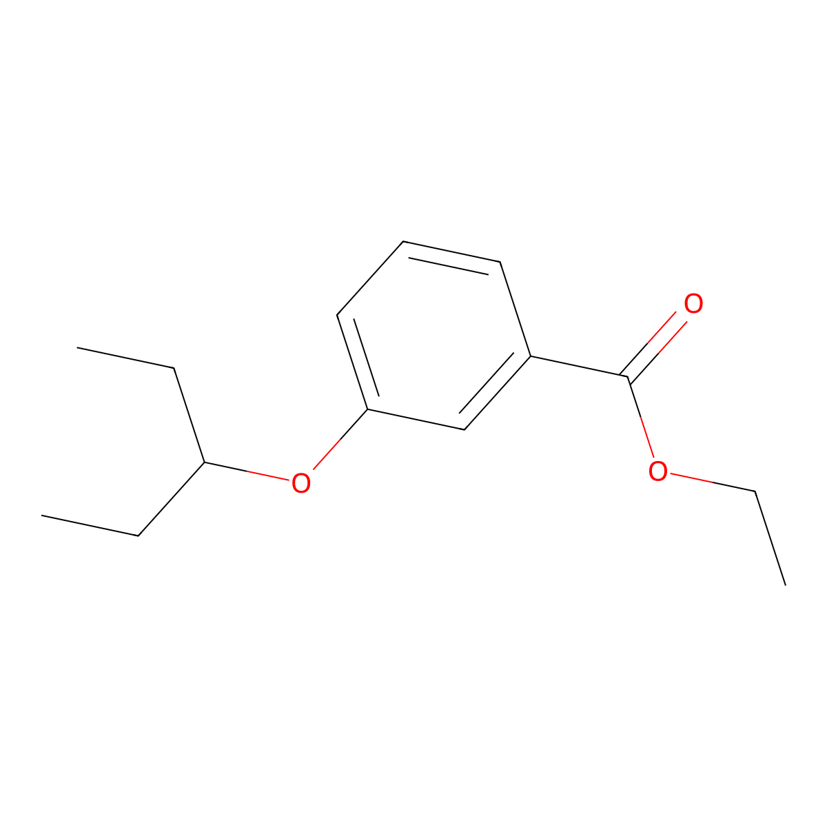 Ethyl 3-(pentan-3-yloxy)benzoate molecular structure, CAS 1151665-78-9