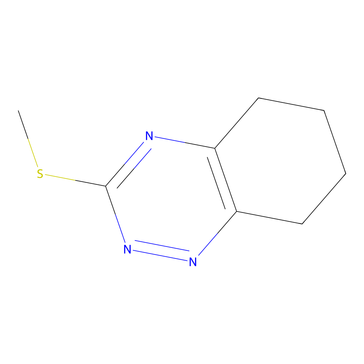3-(Methylsulfanyl)-5,6,7,8-tetrahydro-1,2,4-benzotriazine molecular structure, CAS 115170-28-0