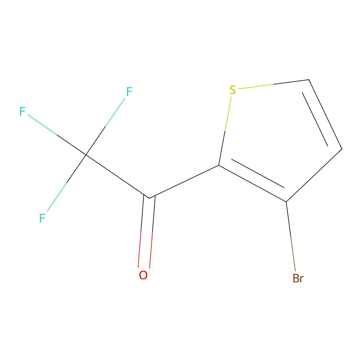 1-(3-Bromothiophen-2-yl)-2,2,2-trifluoroethan-1-one molecular structure, CAS 1151733-37-7