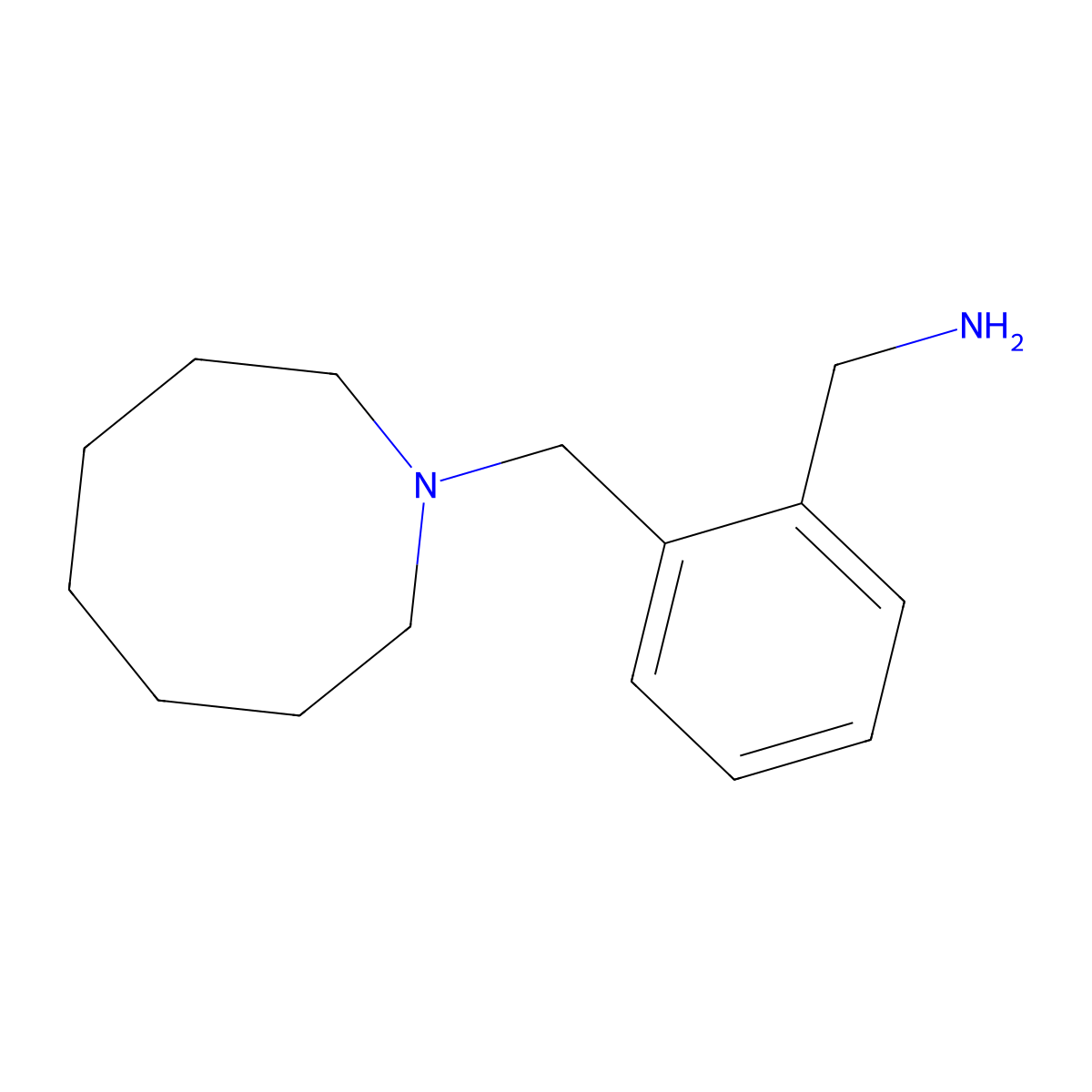 [2-(Azocan-1-ylmethyl)phenyl]methanamine molecular structure, CAS 115174-14-6