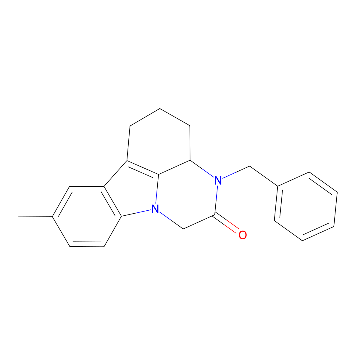3-Benzyl-8-methyl-3a,4,5,6-tetrahydro-1H-pyrazino[3,2,1-jk]carbazol-2(3H)-one molecular structure, CAS 115174-31-7