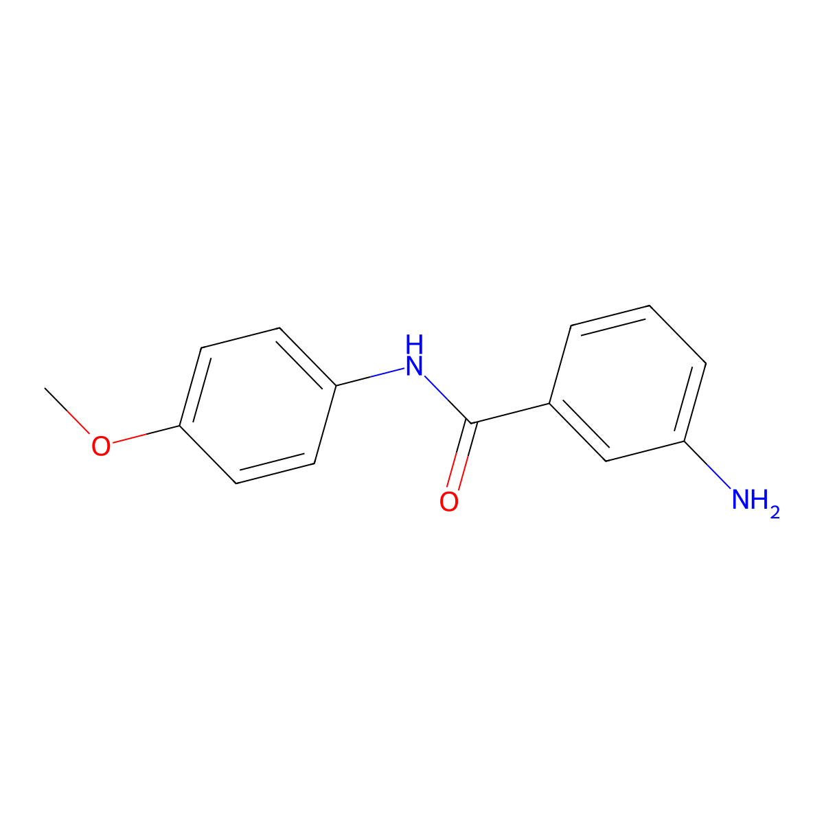 3-amino-N-(4-methoxyphenyl)benzamide molecular structure, CAS 115175-19-4