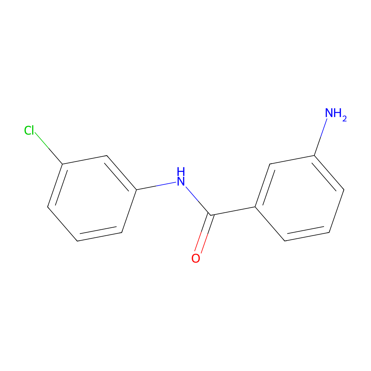 3-Amino-N-(3-chlorophenyl)benzamide molecular structure, CAS 115175-22-9