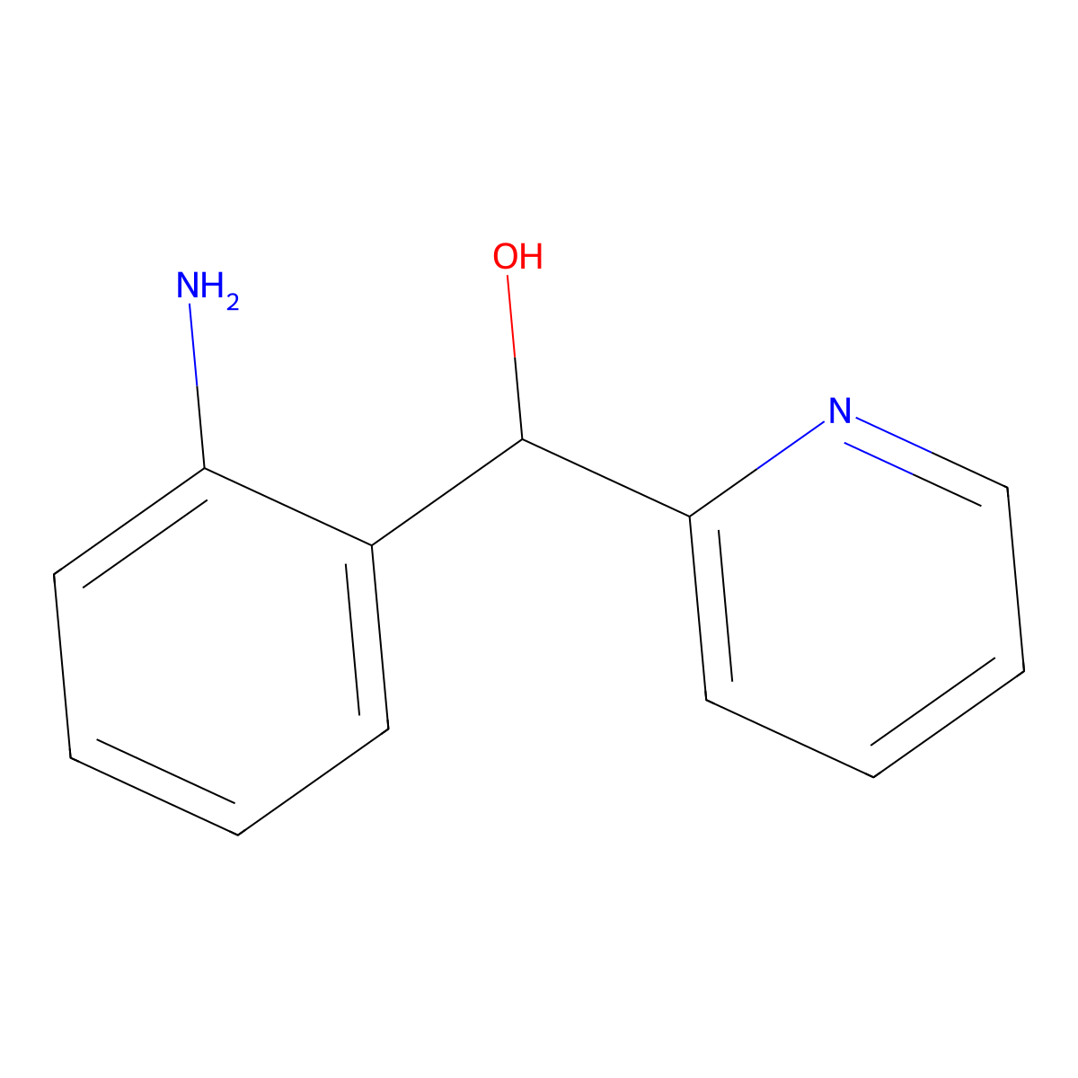 (2-Aminophenyl)(pyridin-2-yl)methanol molecular structure, CAS 115177-59-8
