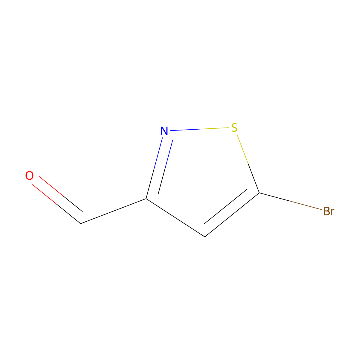 5-Bromo-1,2-thiazole-3-carbaldehyde molecular structure, CAS 1151801-49-8