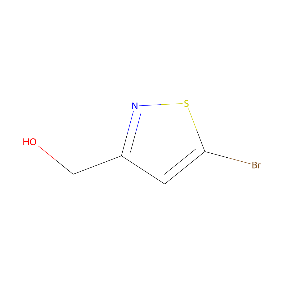 (5-Bromoisothiazol-3-yl)methanol molecular structure, CAS 1151801-52-3