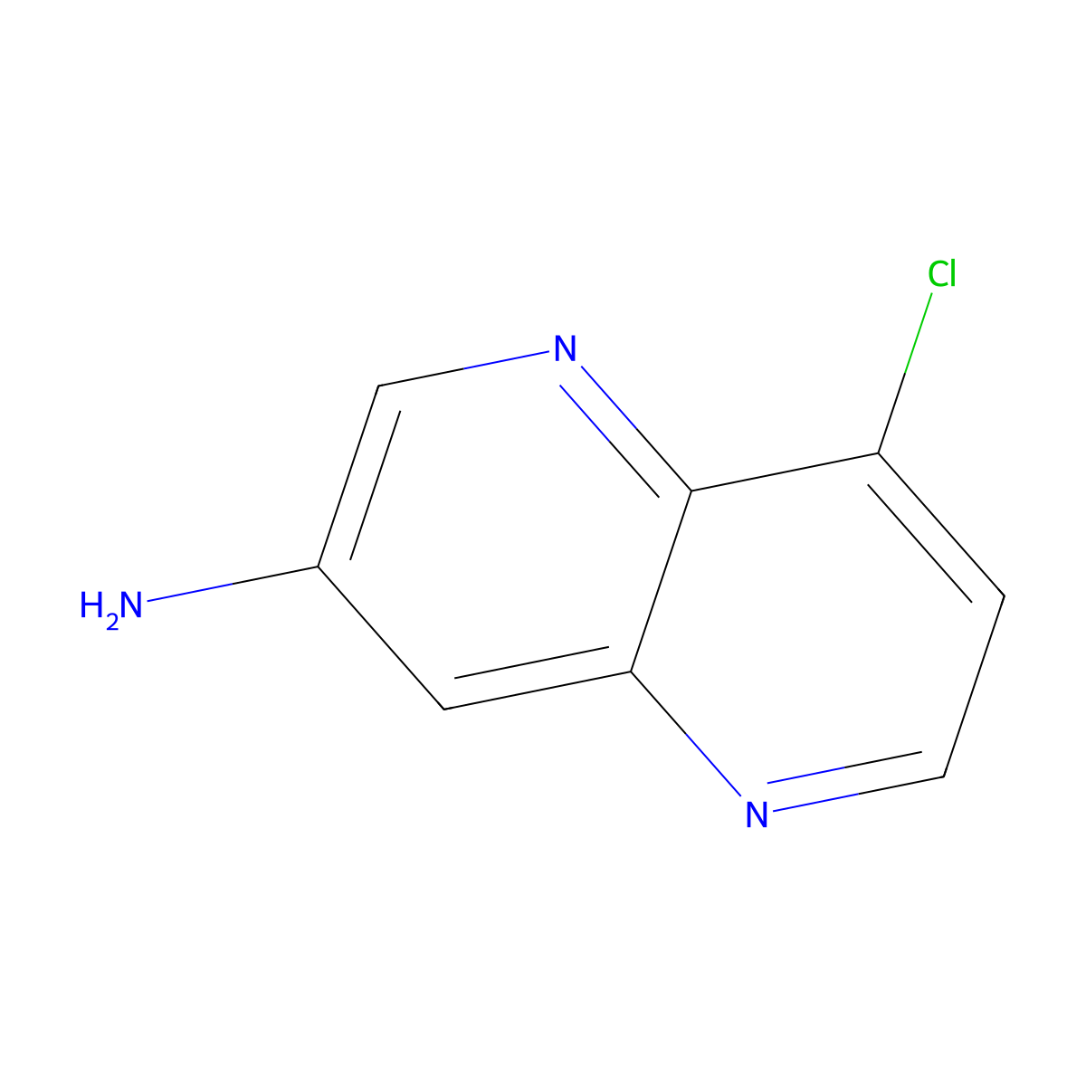 8-Chloro-1,5-naphthyridin-3-amine molecular structure, CAS 1151802-19-5