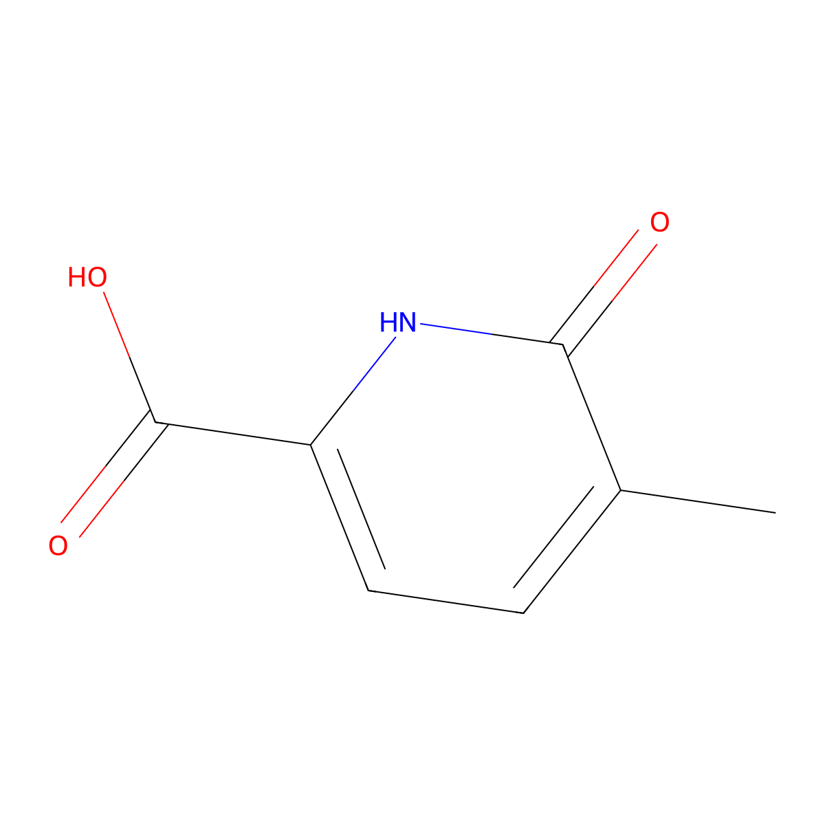 5-Methyl-6-oxo-1,6-dihydropyridine-2-carboxylic acid molecular structure, CAS 115185-79-0
