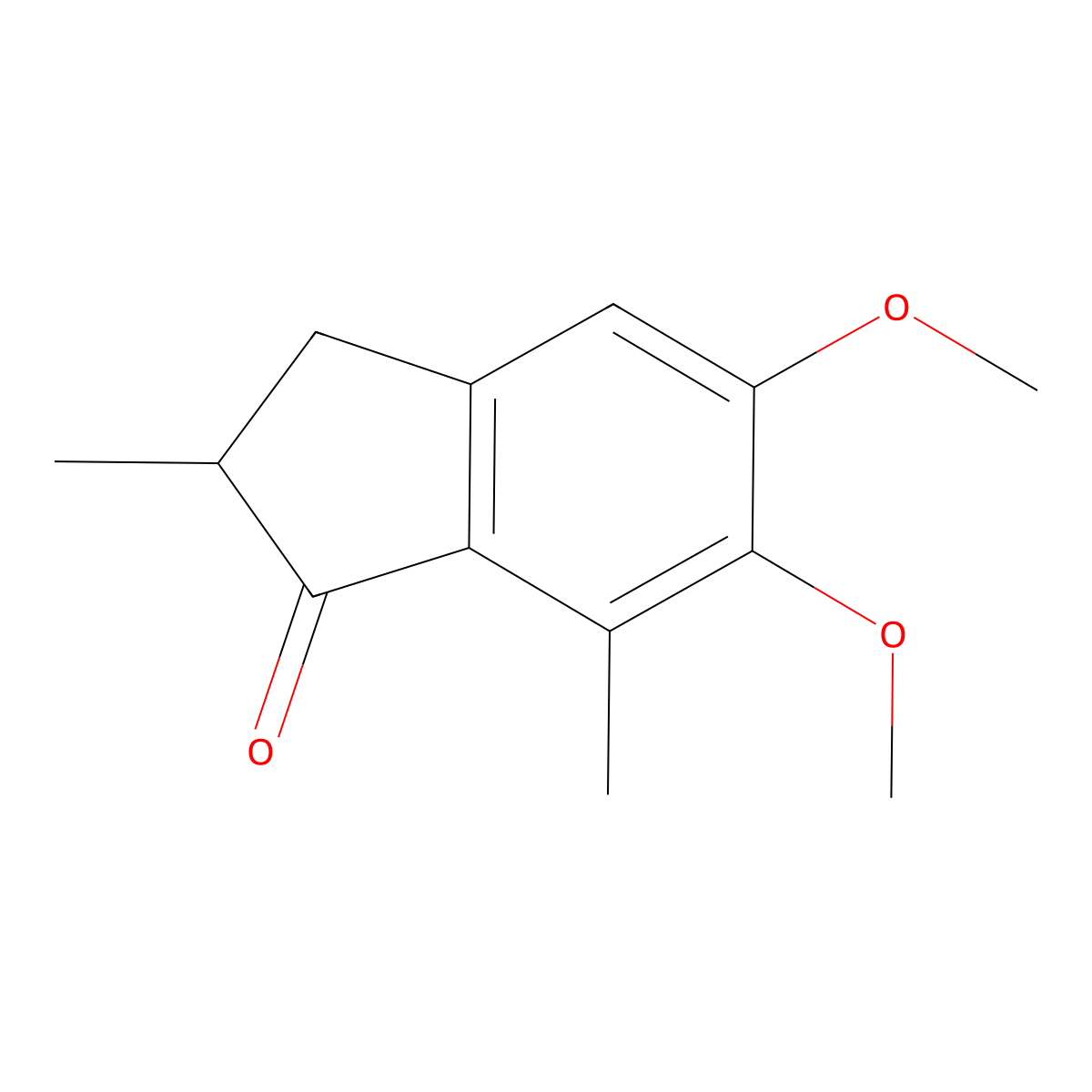 5,6-dimethoxy-2,7-dimethyl-2,3-dihydro-1H-inden-1-one molecular structure, CAS 1151863-67-0