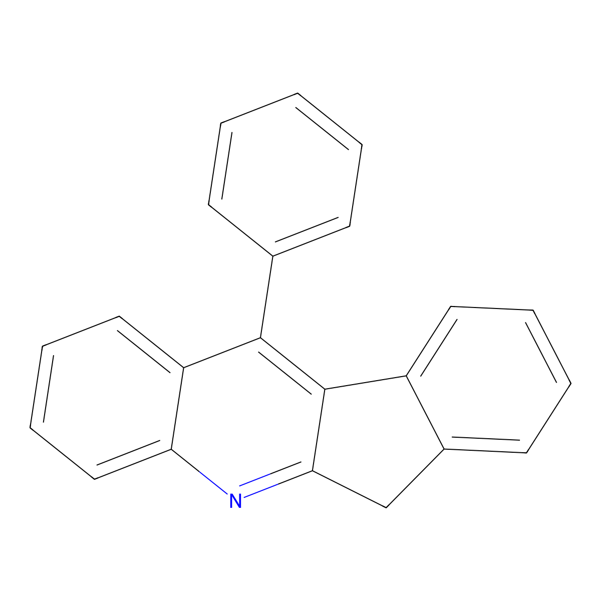 11-phenyl-6H-indeno[2,1-b]quinoline molecular structure, CAS 115187-94-5