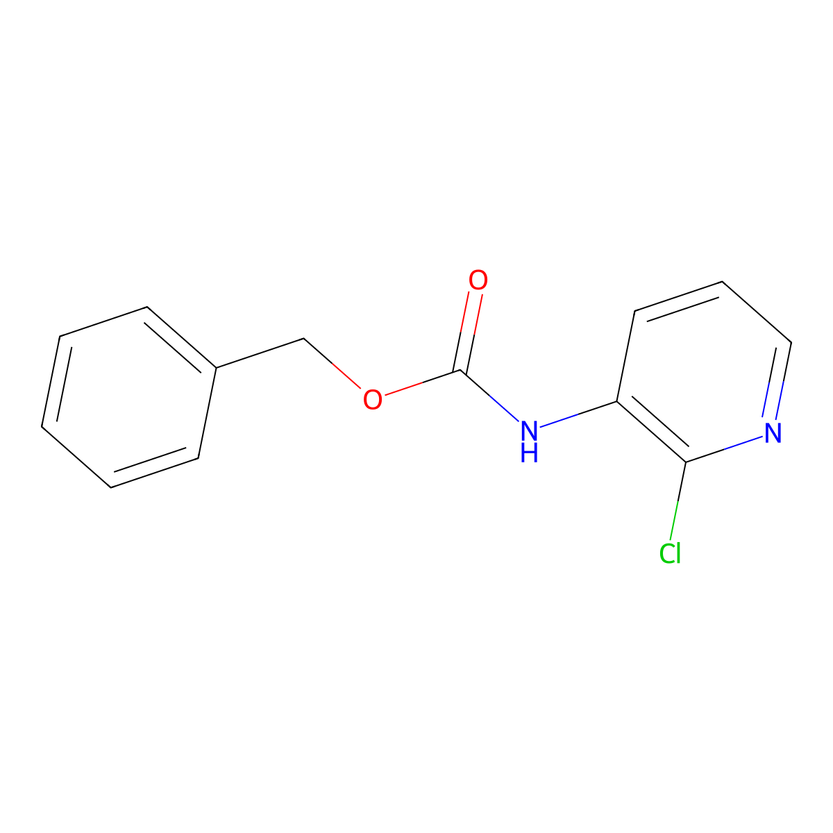benzyl N-(2-chloropyridin-3-yl)carbamate molecular structure, CAS 115192-17-1