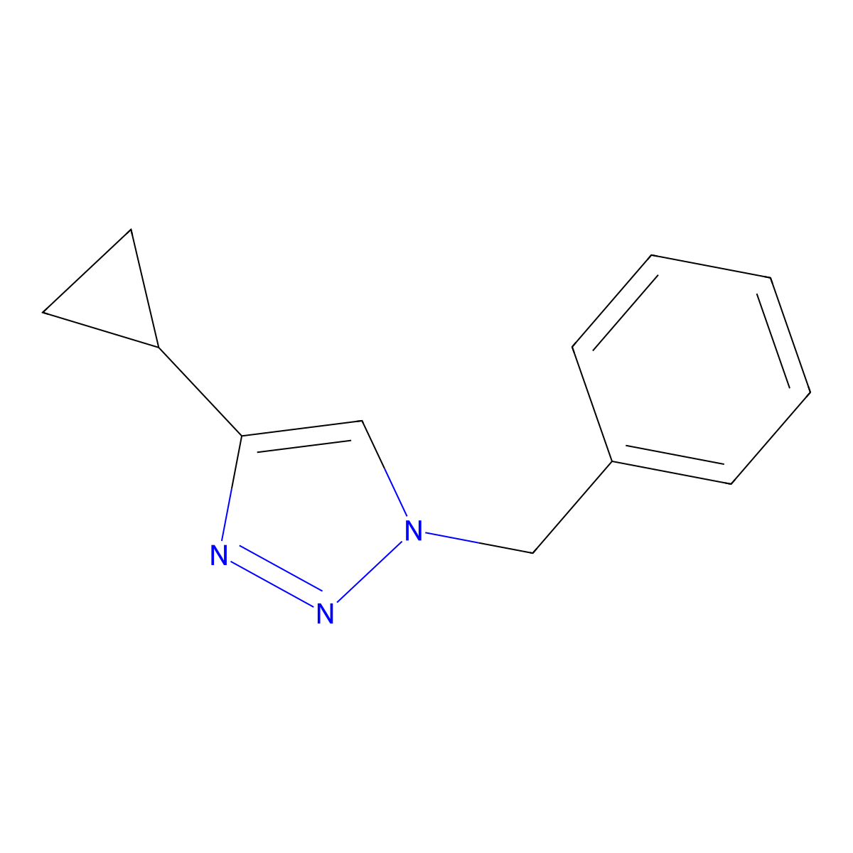 4-Cyclopropyl-1-(phenylmethyl)-1H-1,2,3-triazole molecular structure, CAS 1151920-05-6