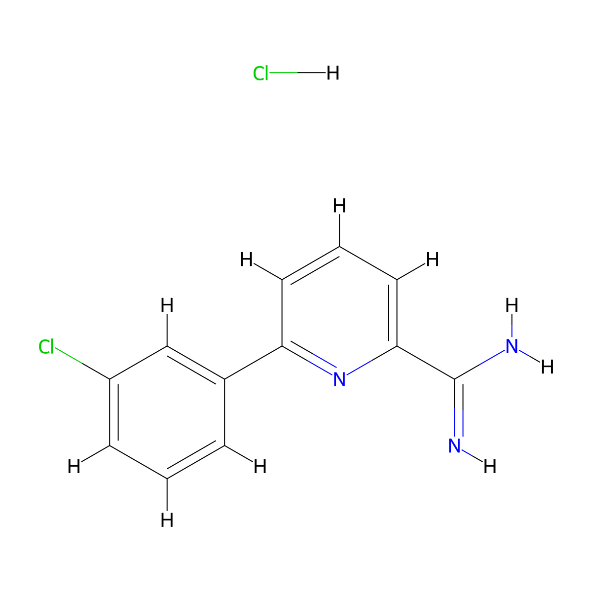 6-(3-Chlorophenyl)picolinimidamide hydrochloride molecular structure, CAS 115193-76-5