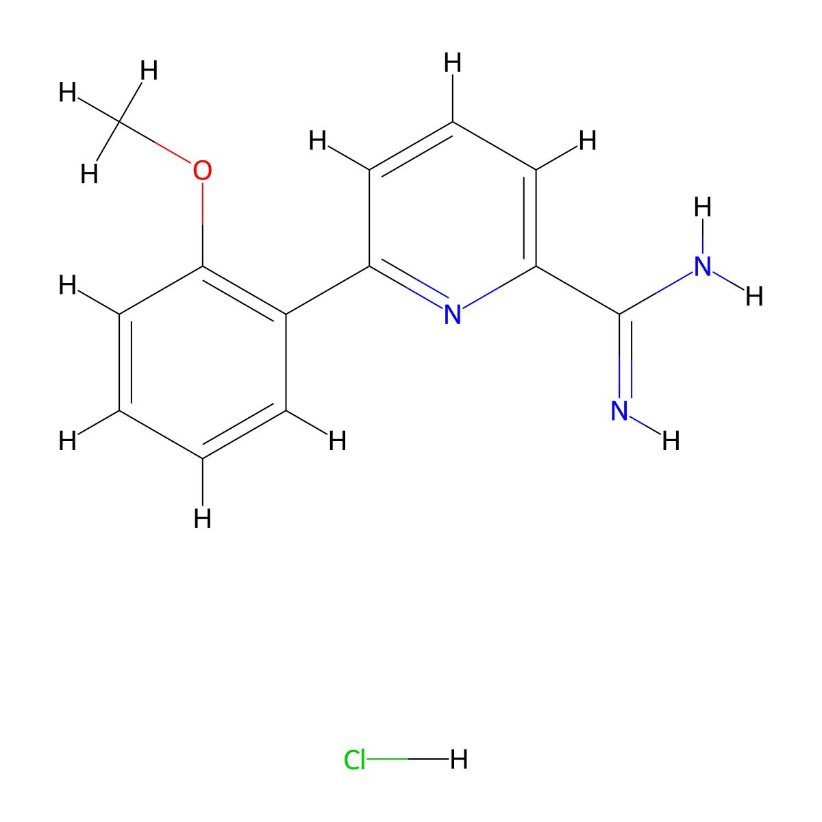 6-(2-Methoxyphenyl)picolinimidamide hydrochloride molecular structure, CAS 115193-83-4