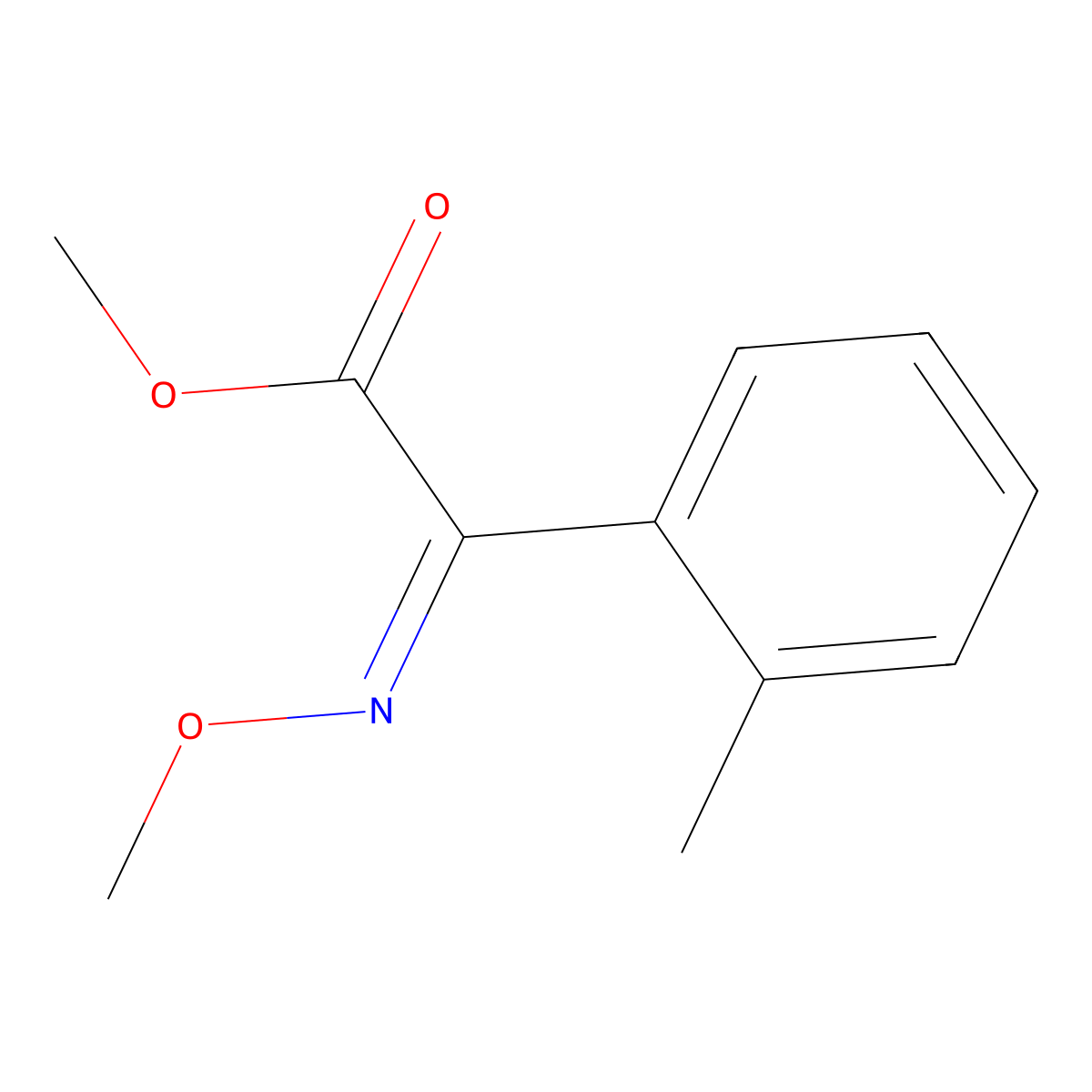 Methyl 2-(methoxyimino)-2-(2-methylphenyl)acetate molecular structure, CAS 115199-21-8