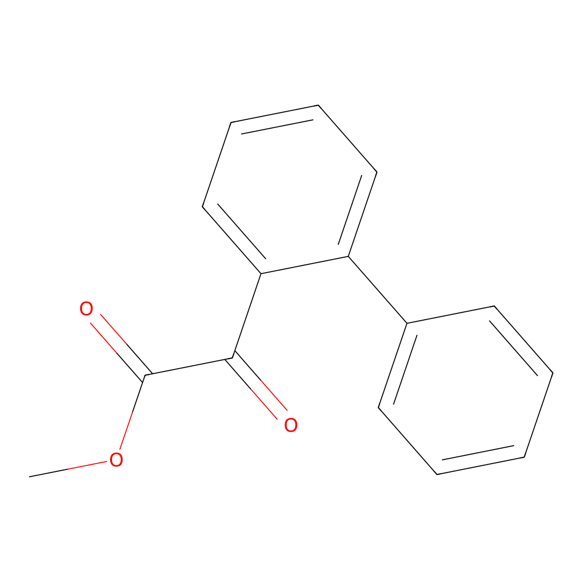 Methyl alpha-oxo[1,1'-biphenyl]-2-acetate molecular structure, CAS 115199-23-0