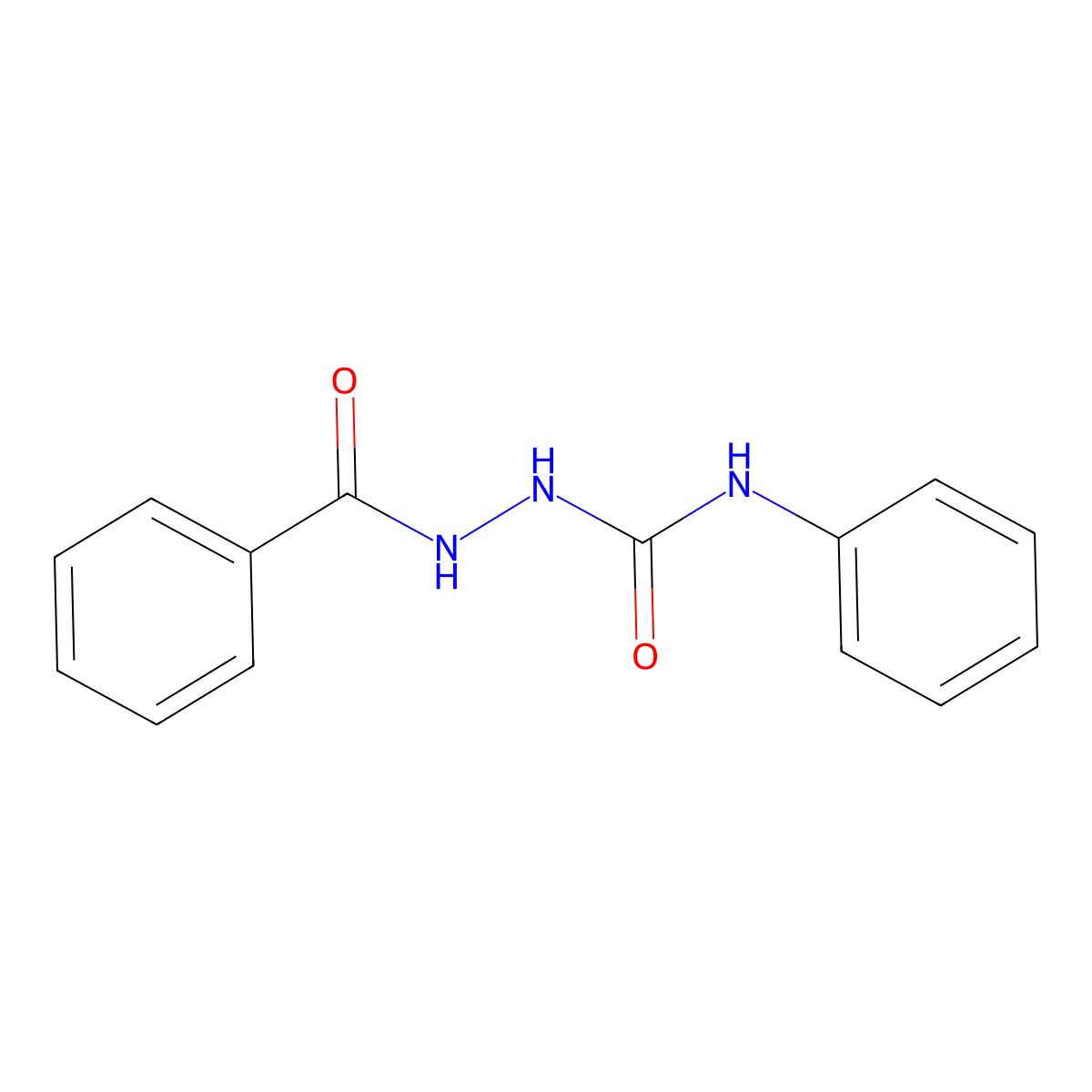 1-Benzoyl-4-phenylsemicarbazide molecular structure, CAS 1152-32-5
