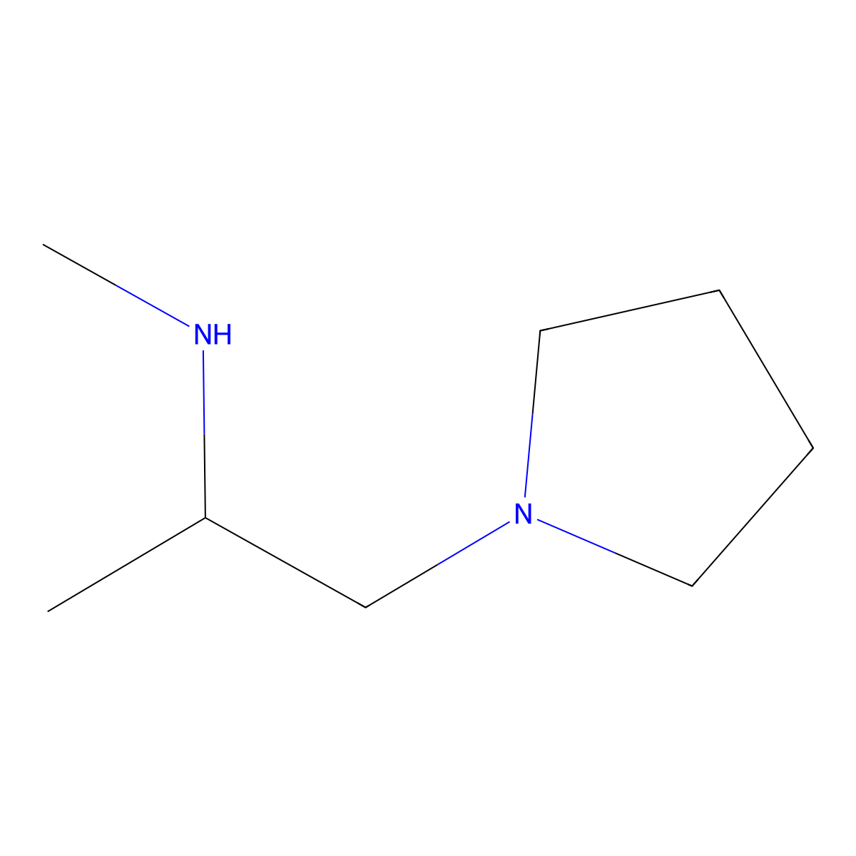 methyl[(2S)-1-(pyrrolidin-1-yl)propan-2-yl]amine molecular structure, CAS 115200-96-9