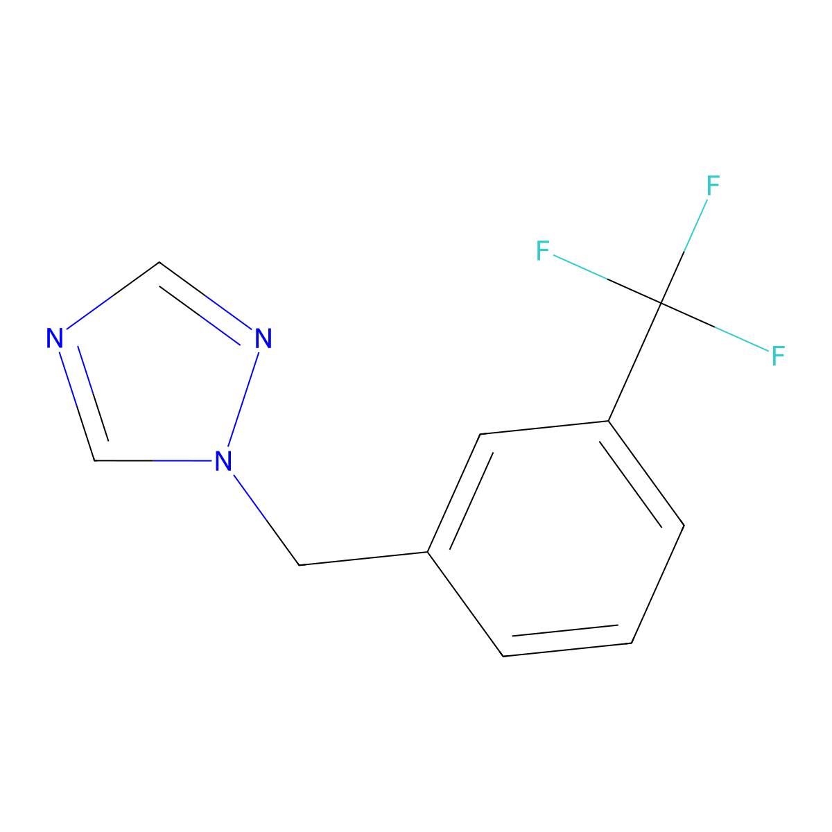 1,2,4-Triazole,1-(3-CF3-benzyl)- molecular structure, CAS 115201-44-0