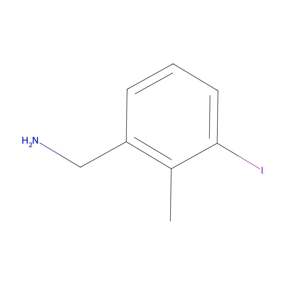 3-Iodo-2-methylbenzylamine molecular structure, CAS 1152088-81-7