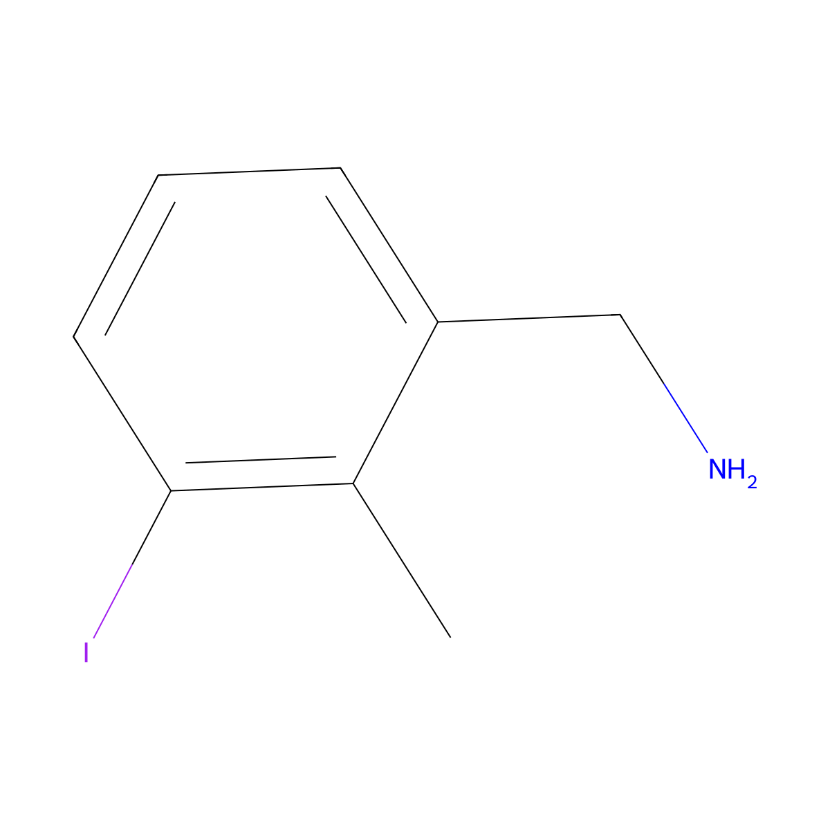 3-Iodo-2-methylbenzylamine molecular structure, CAS 1152088-81-7