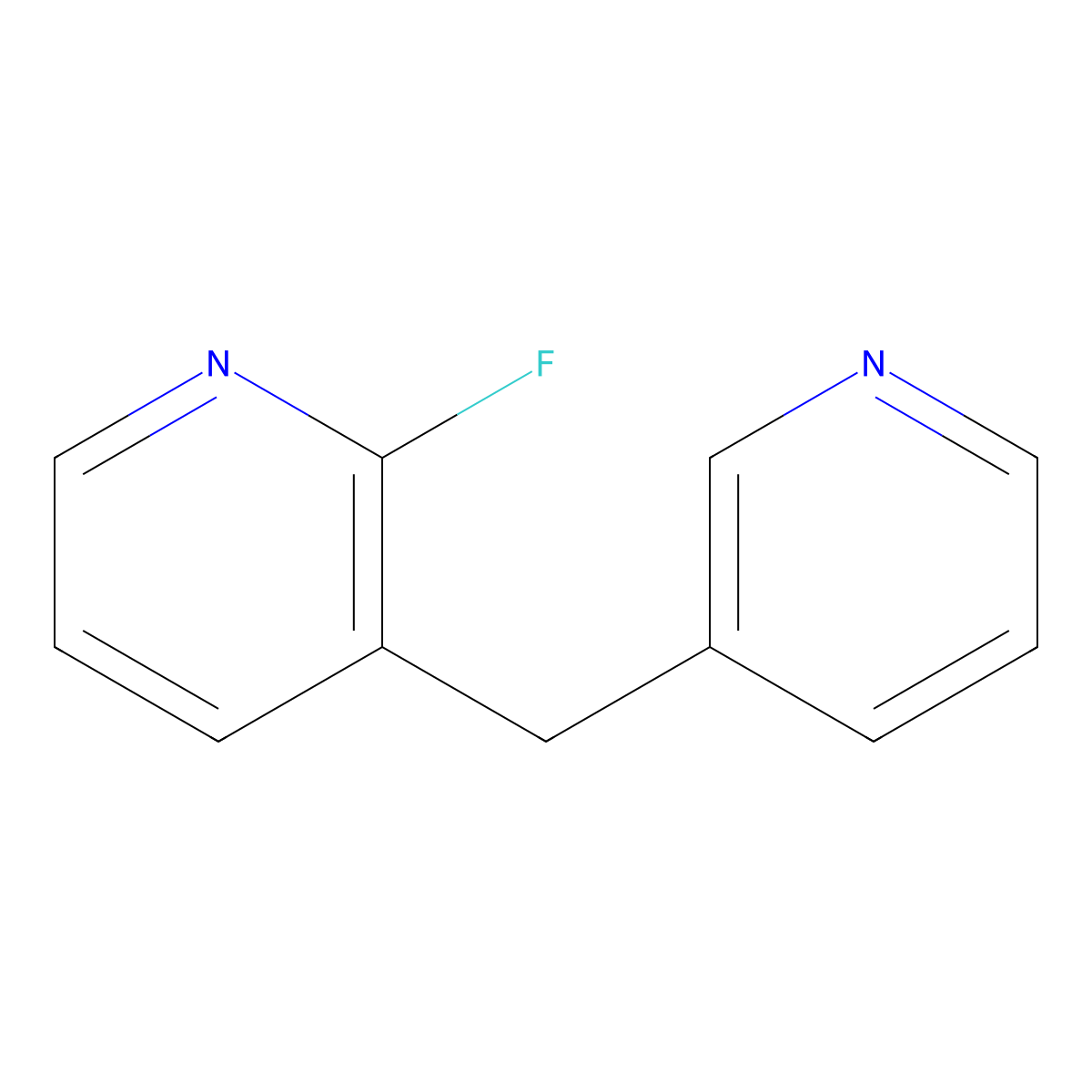 2-Fluoro-3-(pyridin-3-ylmethyl)pyridine molecular structure, CAS 1152090-80-6