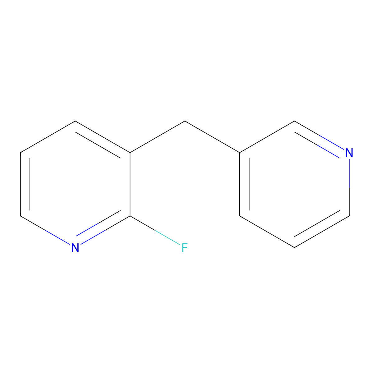 2-Fluoro-3-(pyridin-3-ylmethyl)pyridine molecular structure, CAS 1152090-80-6