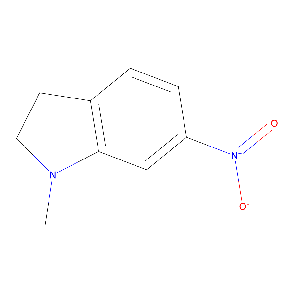 1-Methyl-6-nitroindoline molecular structure, CAS 115210-53-2