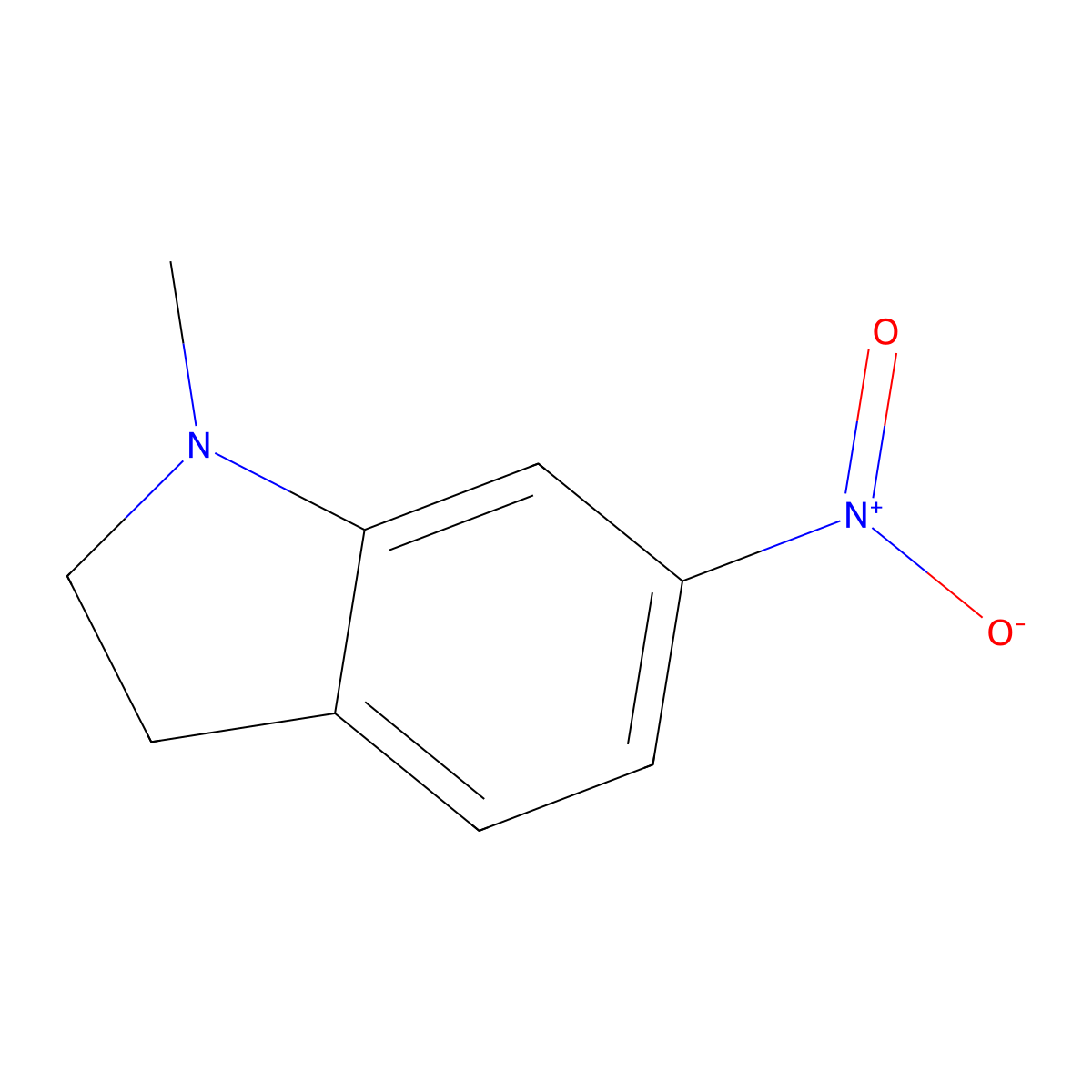 1-Methyl-6-nitroindoline molecular structure, CAS 115210-53-2