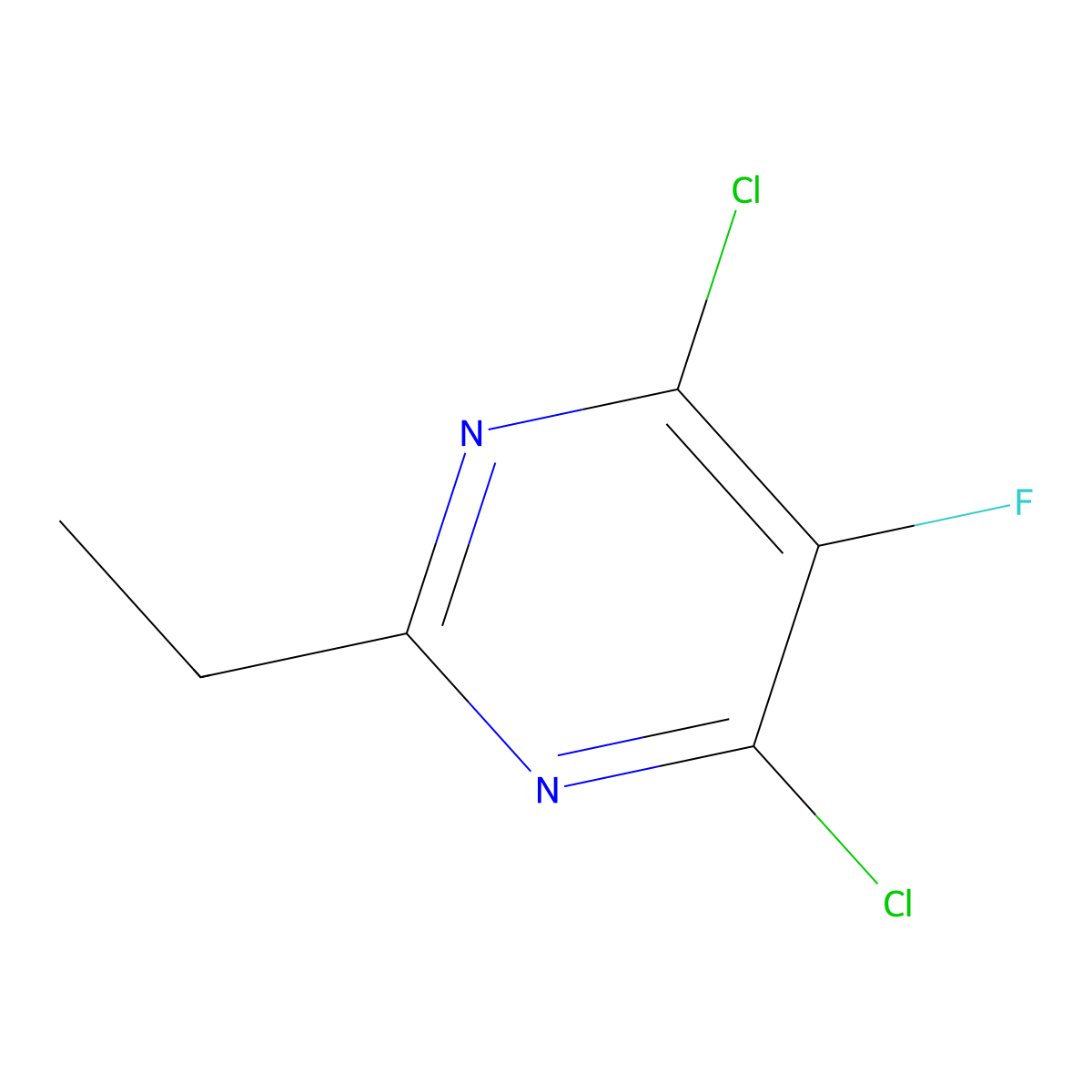 4,6-Dichloro-2-ethyl-5-fluoropyrimidine molecular structure, CAS 1152109-89-1