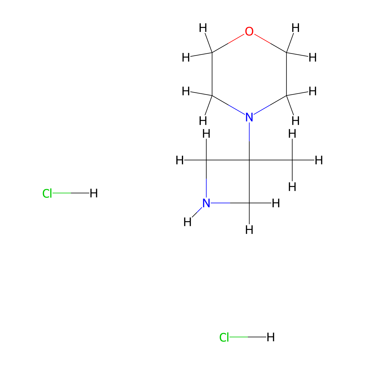4-(3-Methylazetidin-3-yl)morpholine dihydrochloride molecular structure, CAS 1152111-52-8