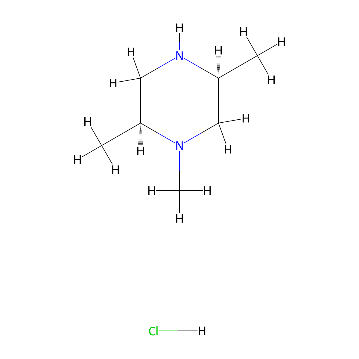 (2S,5S)-1,2,5-trimethylpiperazine hydrochloride molecular structure, CAS 1152112-93-0